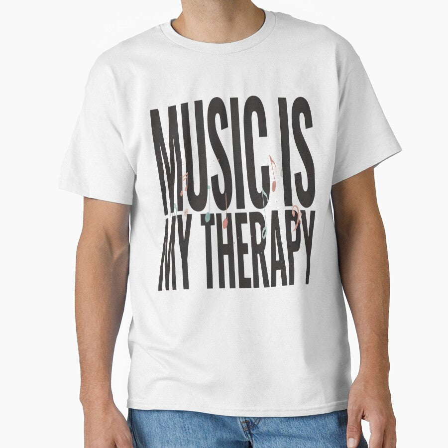 Music Is My Therapy – Bold Motivational Music Design by Midnight Veil Designs