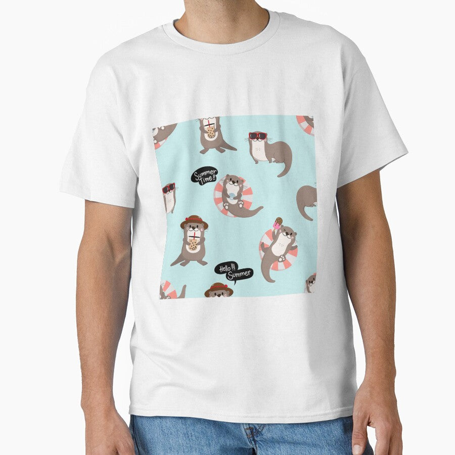 Summer Time Otters by AletacStore