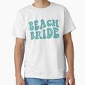 Beach Bride Beachy Teal Retro Graphic Bridal Party Gifts for Bachelorette Party by mysticblvd