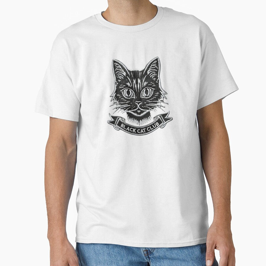 Black cat club - patch embroidery style by Fantasy Cache