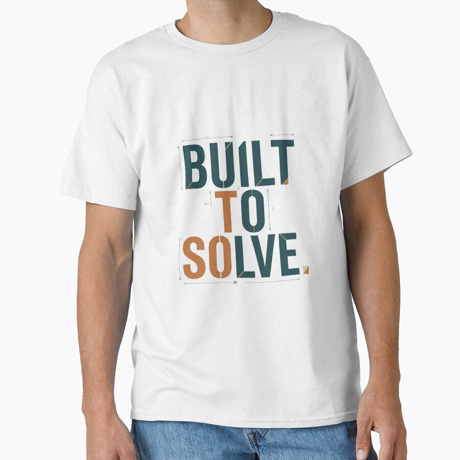 Built to Solve Engineer Minimalist Design by Amr Darwish Graphic designer