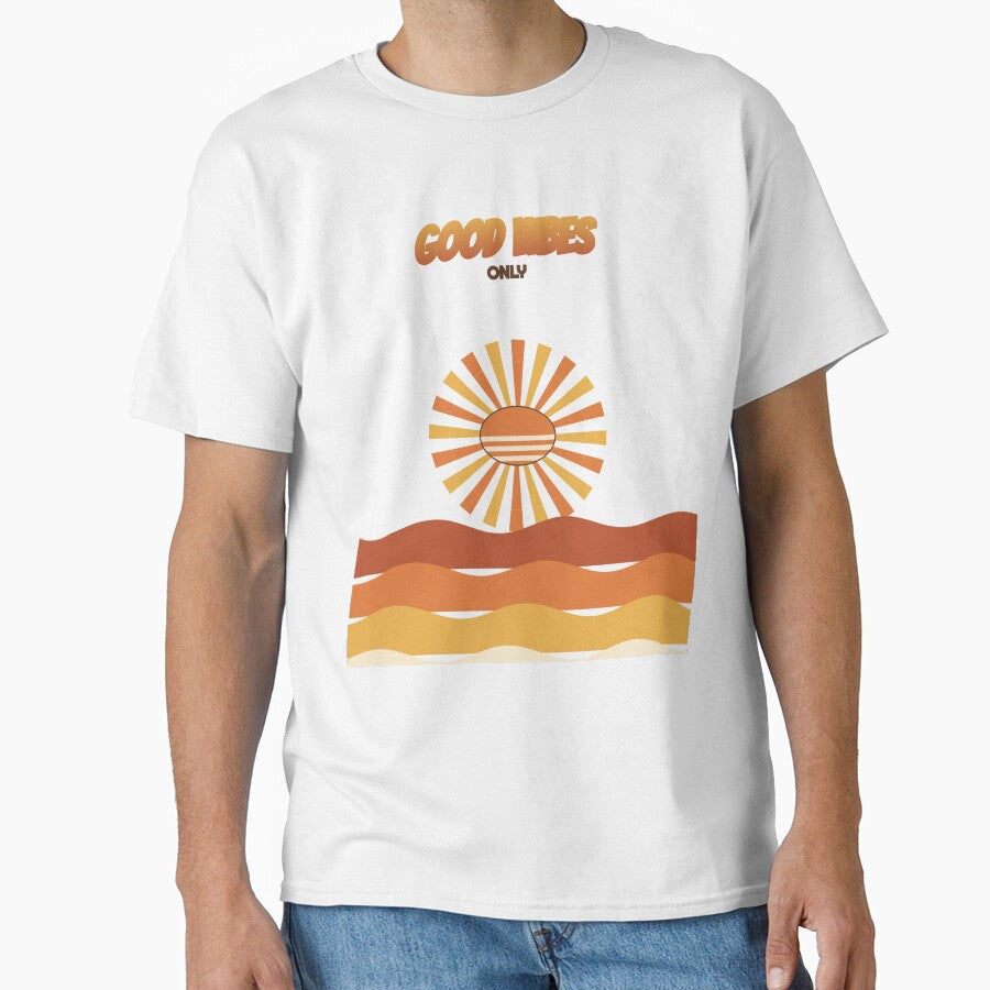Good Vibes Only Retro Sunset by BYyass25