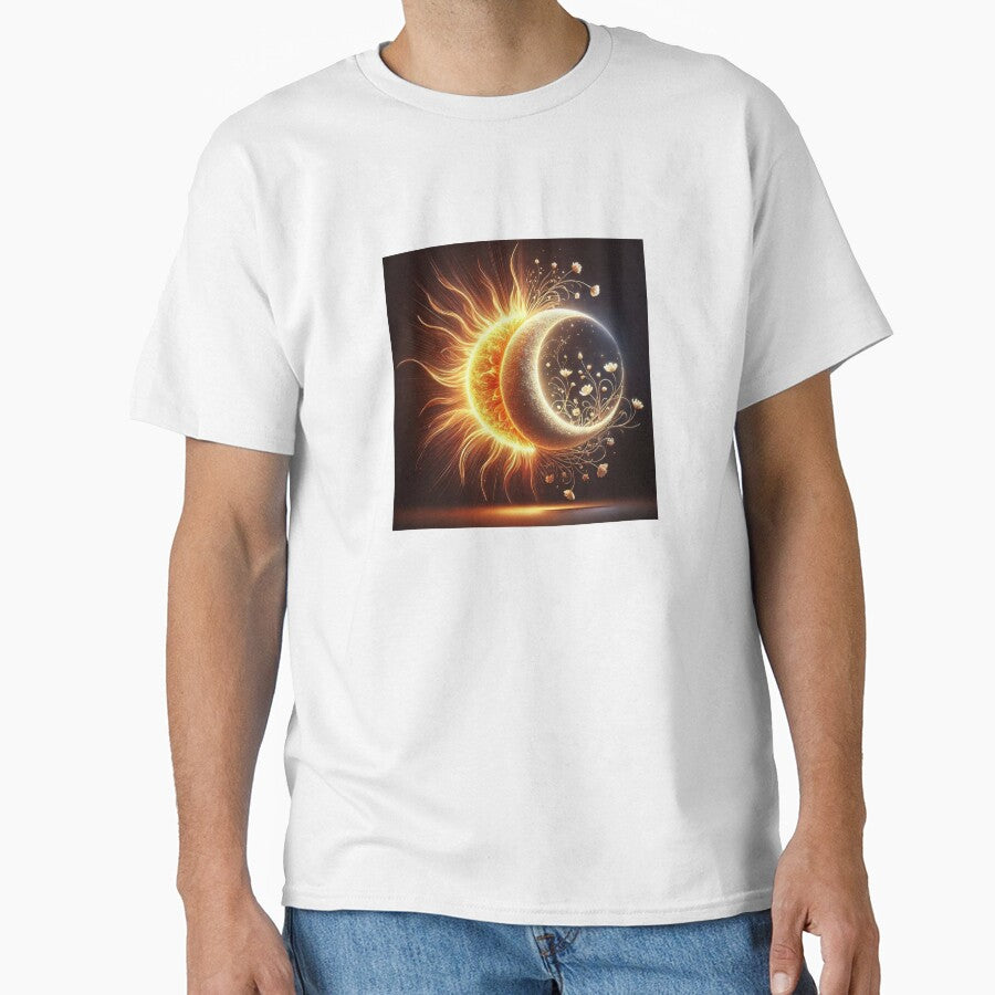 Fiery sun and peaceful moon by SparkzPress