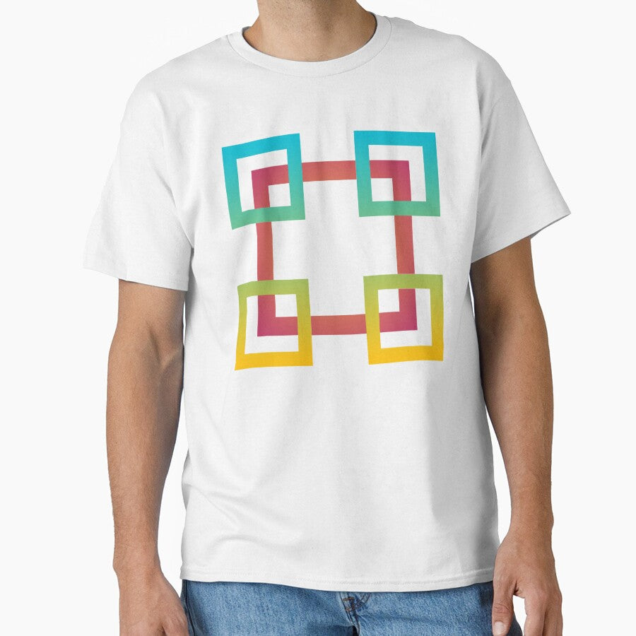 Colorful Geometric Square Pattern Art by imranatoz