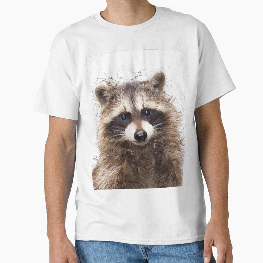 Raccoon watercolor animals nursery decor by DelzStudio