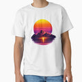 Retro Synthwave Sunset Mountain – 80s Vaporwave Retro Vintage Aesthetic by ArtWaveStudio8