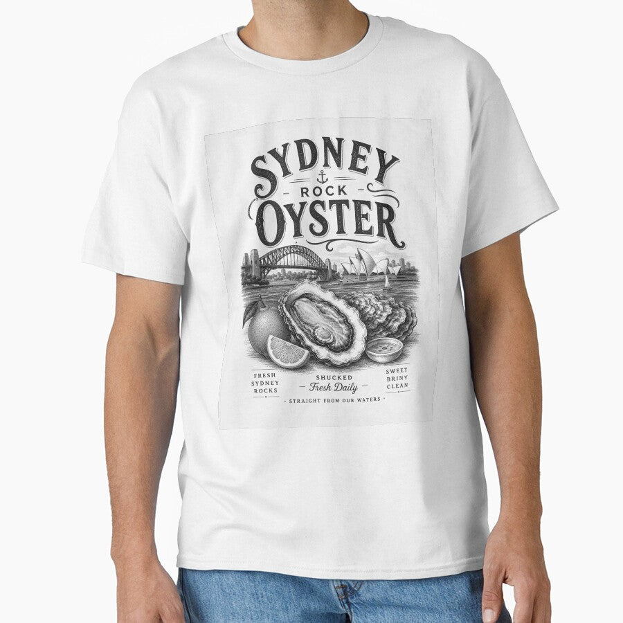Sydney Rock Oyster – Vintage Seafood Market Design by SLGA-Designs