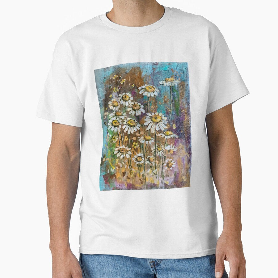 chamomile, wildflowers, herbs, hand-painted picture on canvas by Hennagirl