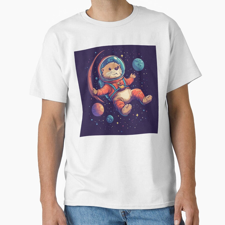 Otter in Cosmos by NicolasGlowArt