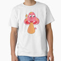 Happy Face Retro Mushroom (Pink) by yellowflowerhut