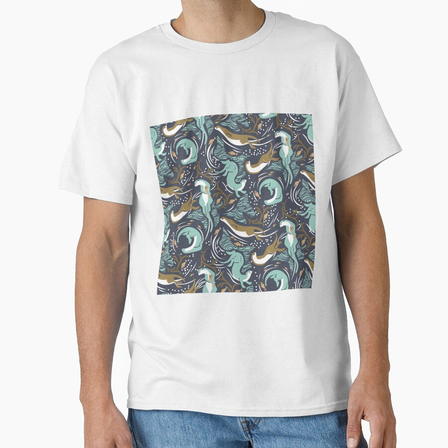 Otters Fishes Coral by SweetTea4U