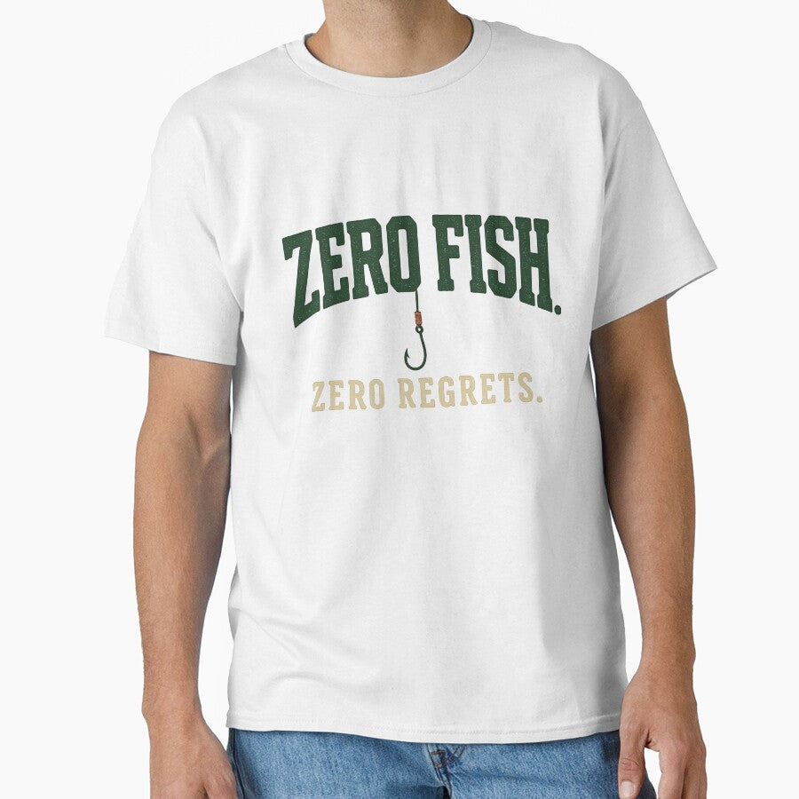 Zero Fish, Zero Regrets – Funny Fishing Hook Design by OddHobbyClub