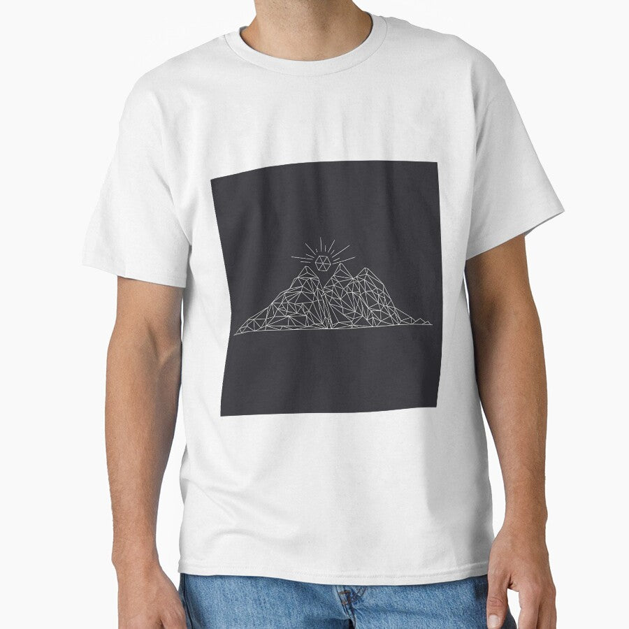 Low Poly Mountain Triangle Design by dkntrowjh2