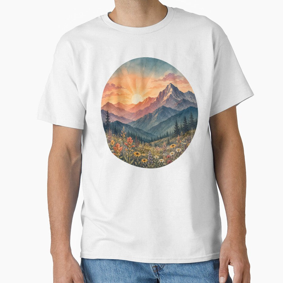 Mountain sunrise by trendspatterns