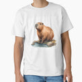 Capybara Watercolor Painting by RawNaturePrints
