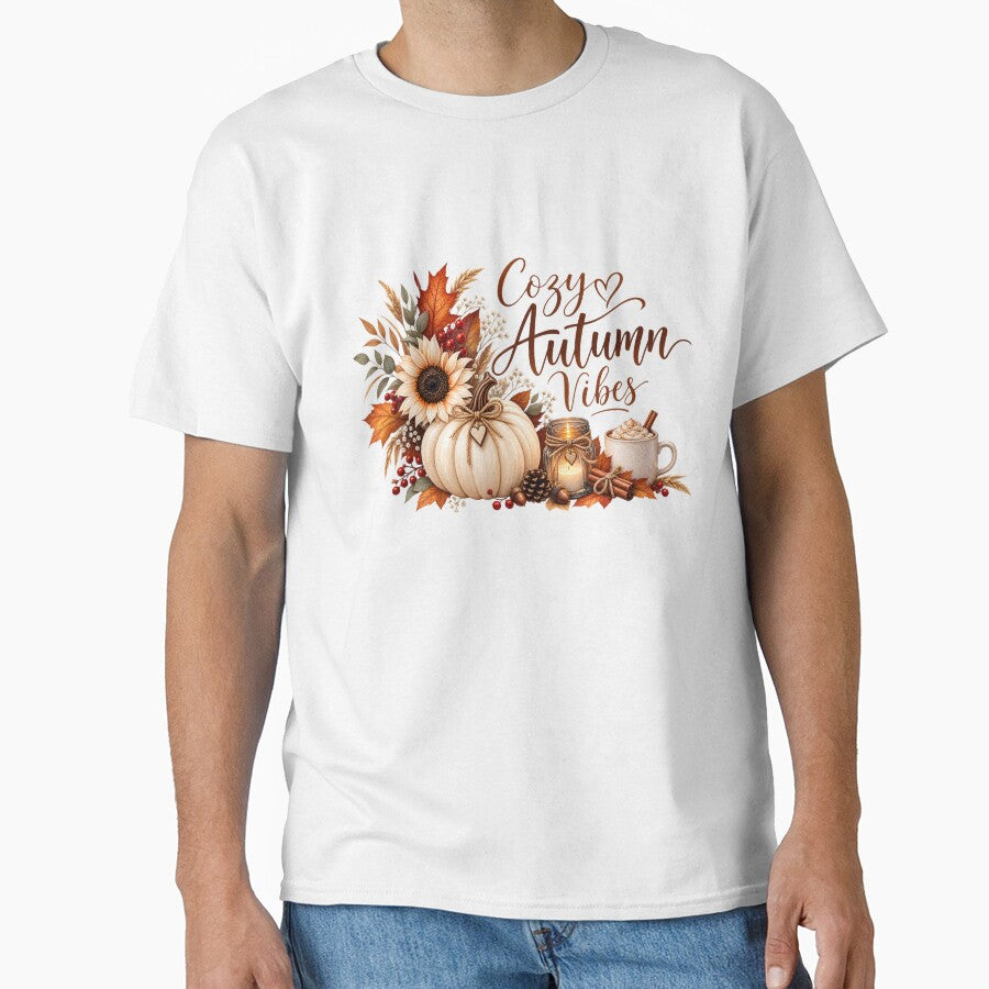Cozy Autumn Vibes Pumpkin Coffee by Wild Ink Studio by Barbara