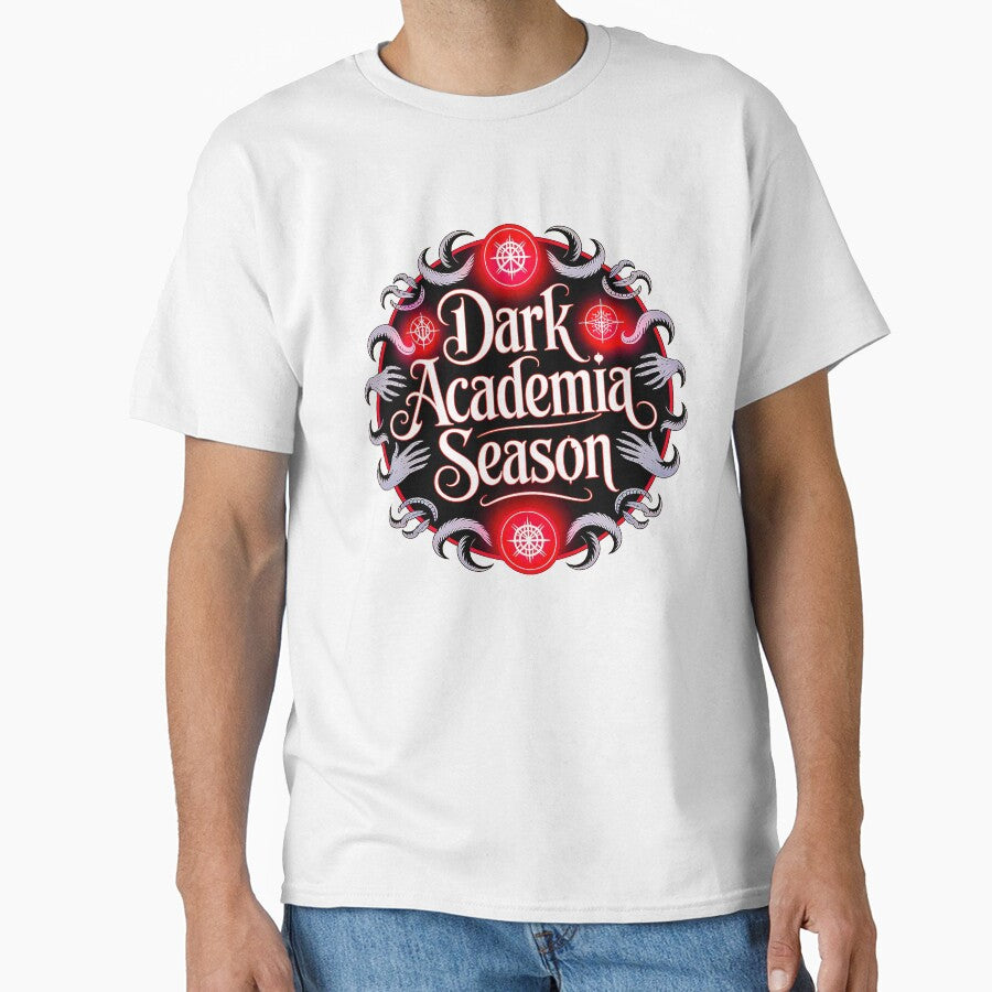 Dark Academia Season Gothic Hands Occult Red Design by Amanda's Factory