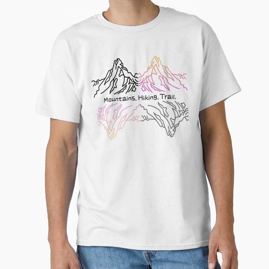Mountains. Hiking. Trail. Nature Inspired Art for mountain lovers and hikers by ElixirCraft