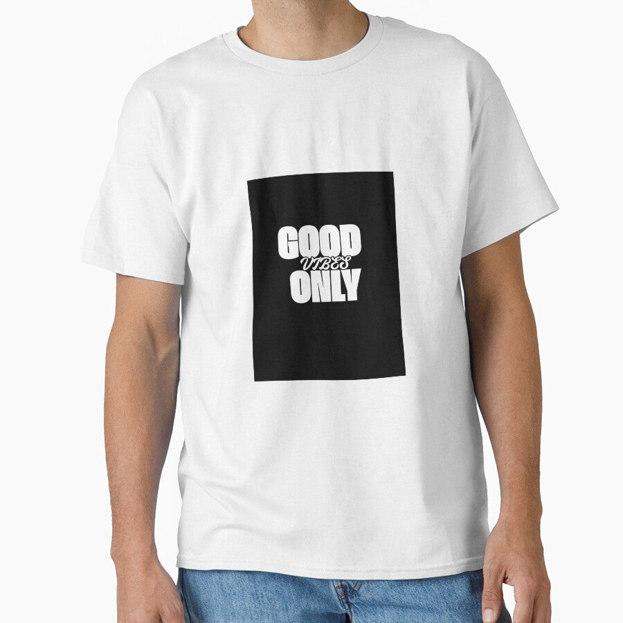 Good Vibes Only - Positive Aesthetic Typography Design by PreetPunjabArt