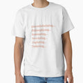 Clauding verbs on any colour shirt or product by WandaVanning