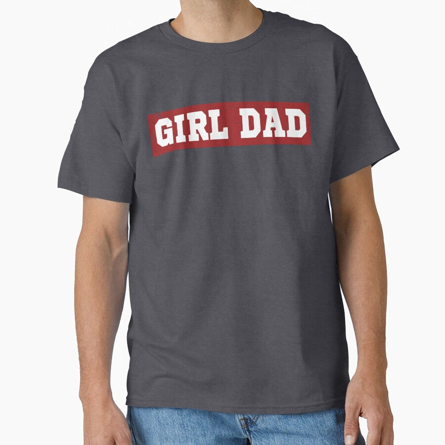 Girl Dad Vintage Athletic Distressed Varsity Font by ShirtRemarks