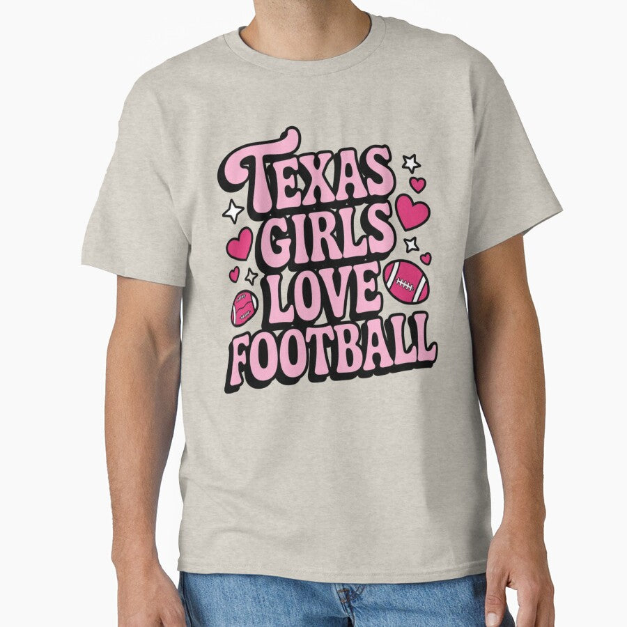 Texas Girls Love Football by A Texas Belle Designs