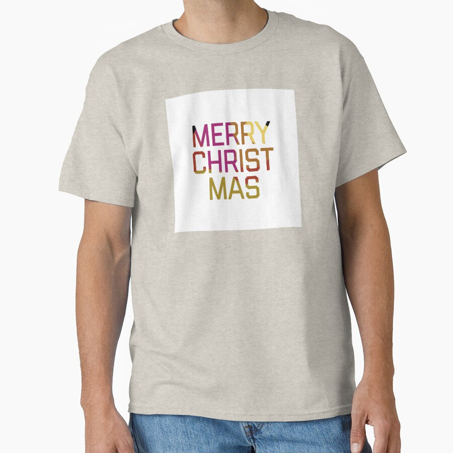 Merry Christmas Multicolored Text by 4thoughtDesigns