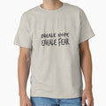 yoga saying - inhale hope exhale fear by LioPart