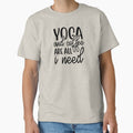 Yoga Quote Yoga and Coffee Are All I Need Motivational Saying by SoccaTamam