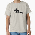 Black Cat on Broomstick by emDesign123