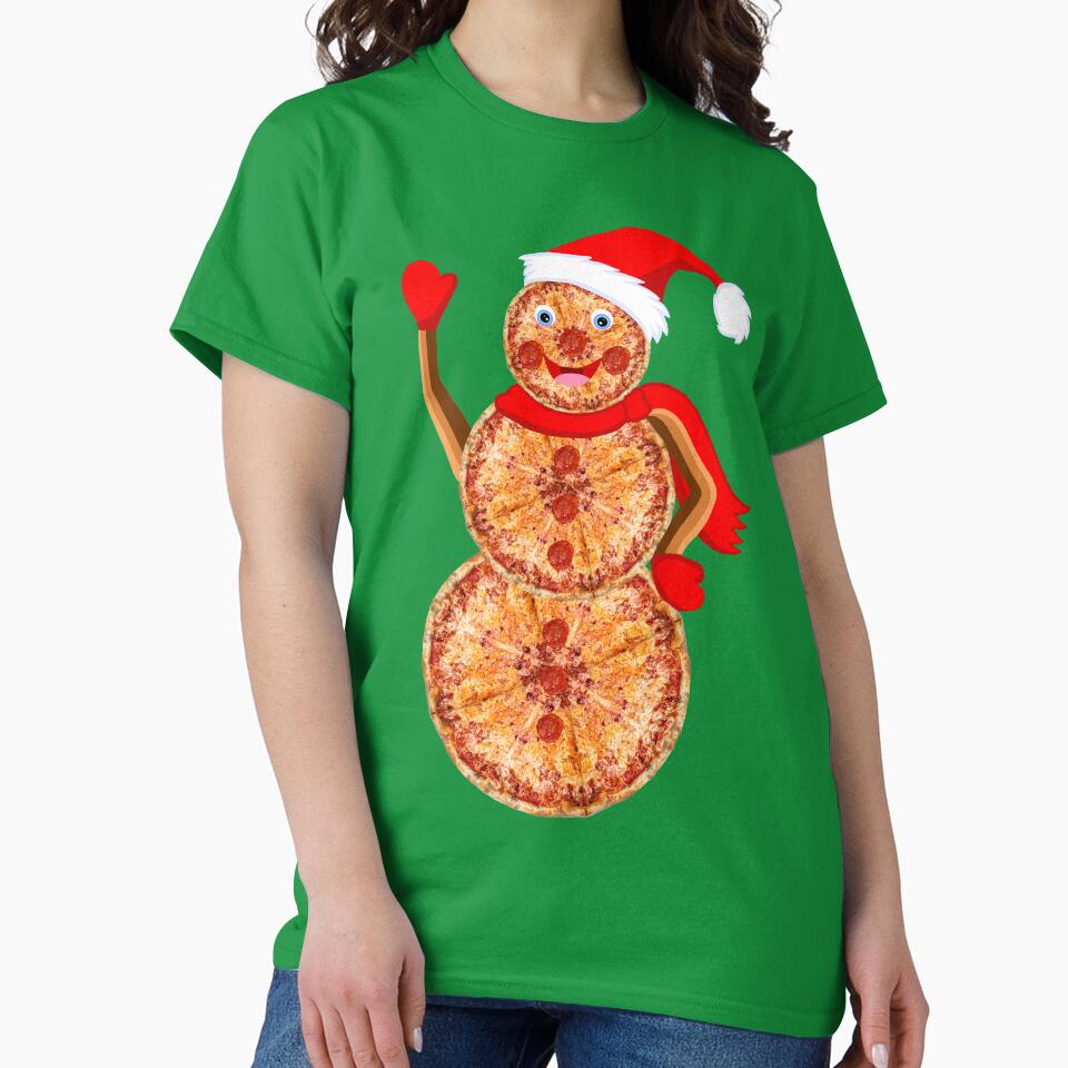Christmas Pizza Snowman by Deborah Camp