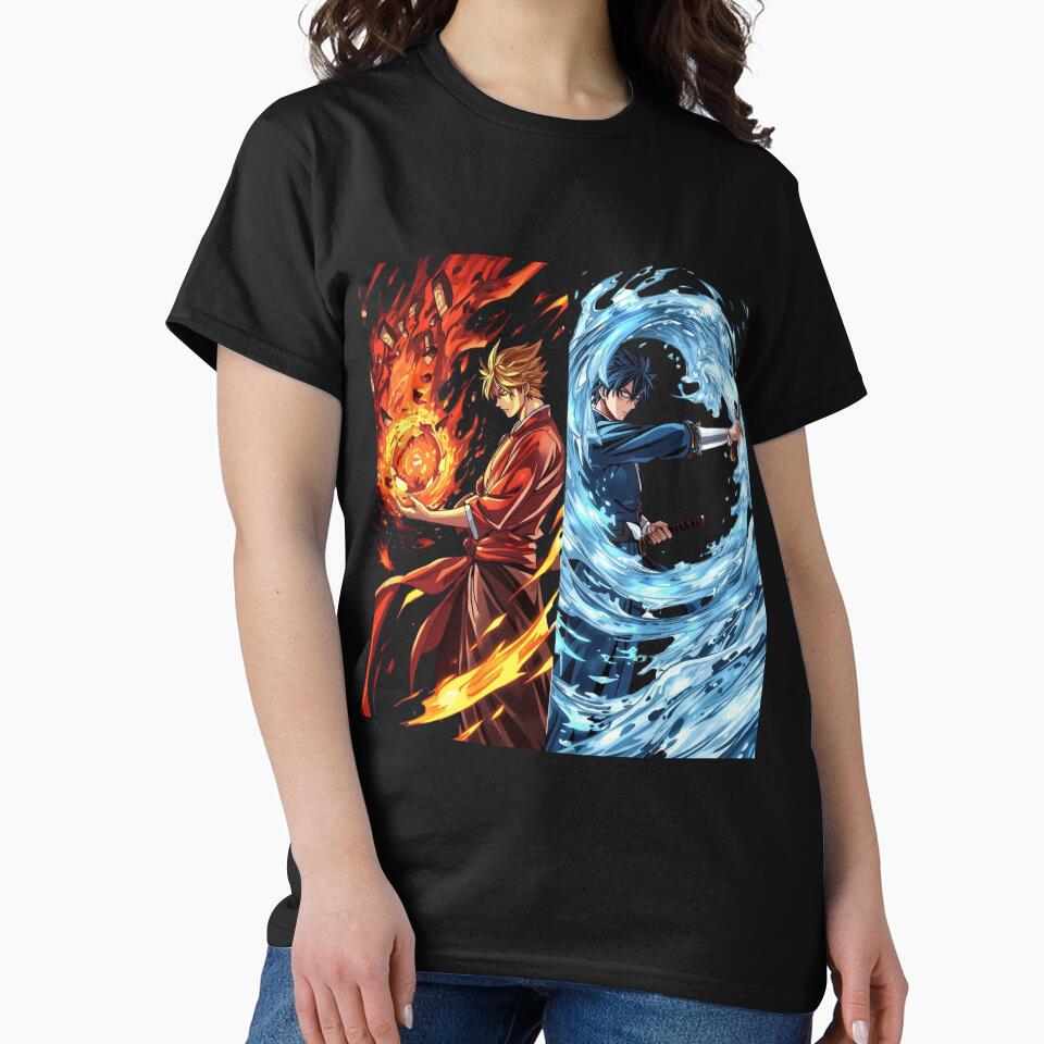 Volcanic Fire and Spiral Water Anime Warrior Duel by Animepopstudio