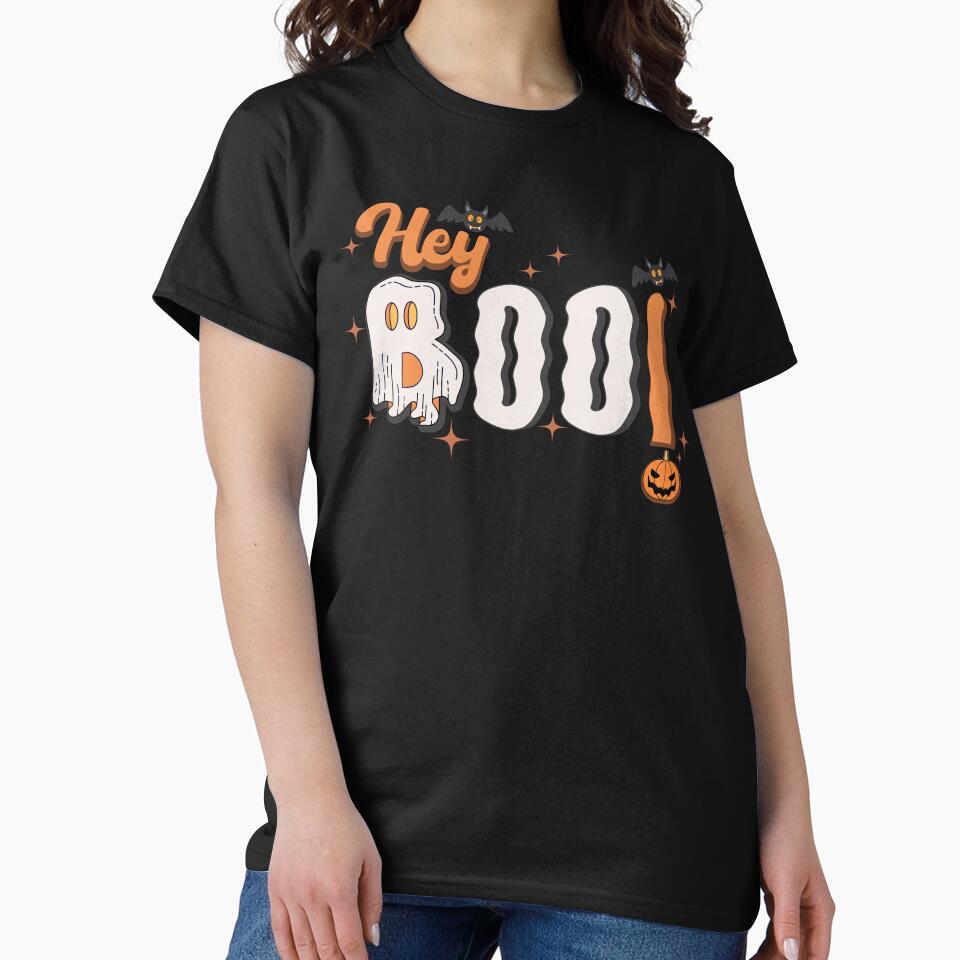 Hey Boo typography boo Halloween by onzpacesdesign