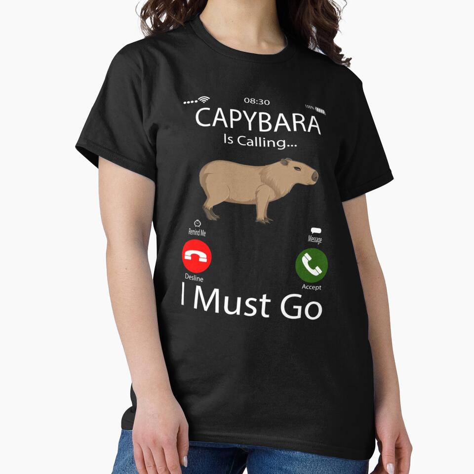 Capybara Is Calling I Must Go by leacha