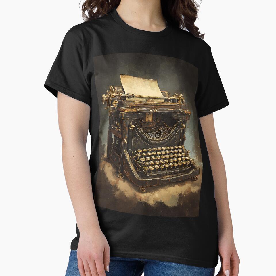 Dark Academia Art: Nostalgic Antique Typewriter by bapupa