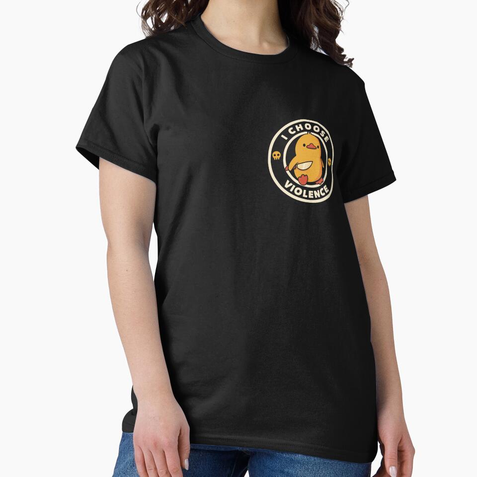 I Choose Violence Funny Duck by Tobe Fonseca (Small) by Tobe Fonseca®