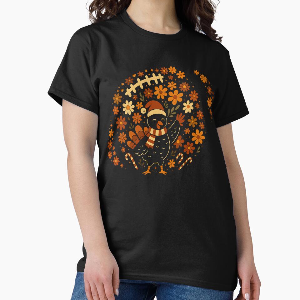 Floral Football, Retro Football, Football, Game Day, Brushstroke, Touchdown Season, Fall, Boho Floral, Football Mom by DesignDenDo ⭐⭐⭐⭐⭐