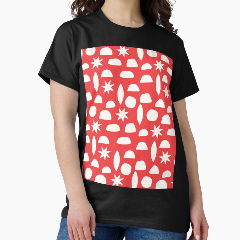 BOHO HENRI MATISSE CHARCOAL VINTAGE RED by blomastudios