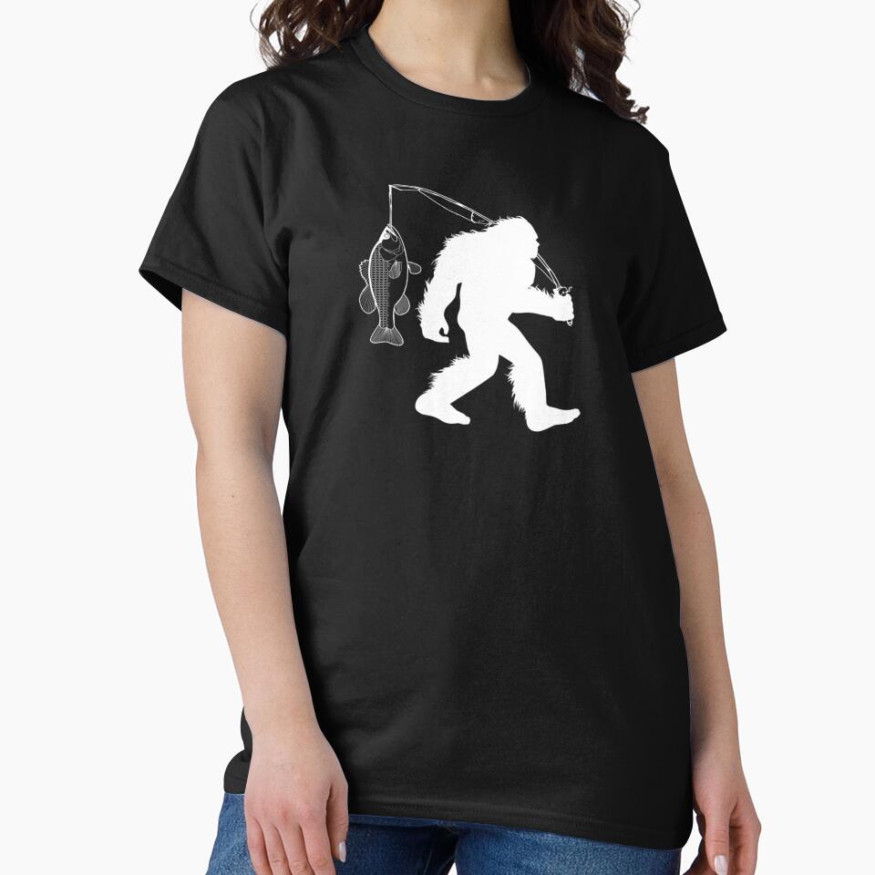 Fishing Bigfoot Funny Fisherman Sasquatch by WilfRedokry-21