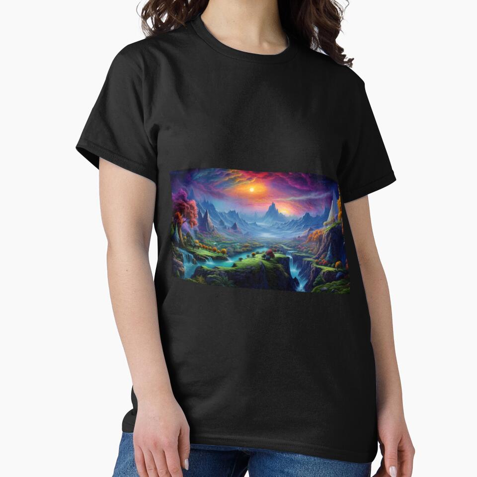 Fantasy Landscape - Double Sunrise Valley by Fantasy Masterpiece