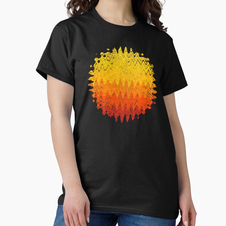 Abstract Retro Sunset Nostalgic Classic Kitsch Sun Fun Splotch Art 2 of 4 by Beachy