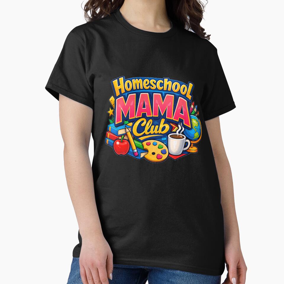 Retro Homeschool Mama Club Back To School by DeliaDesignsCo