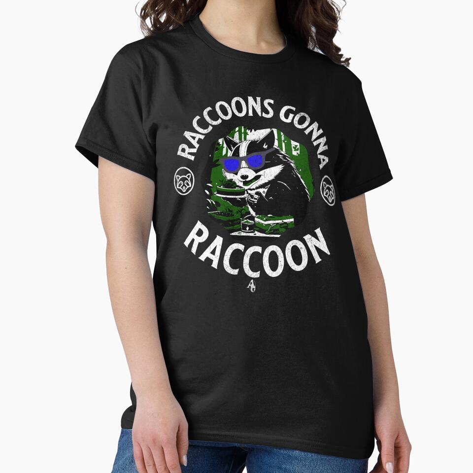 Funny Raccoon Tshirt by vacationdoctor9