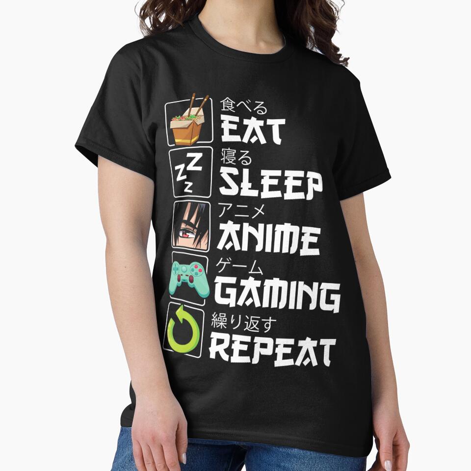 Eat Sleep Anime Gaming Repeat Kawaii Otaku Anime Manga by Arigue