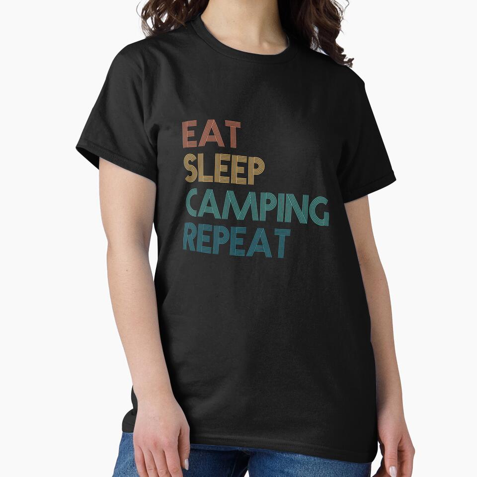 Eat Sleep Camping Repeat - Gift For Camping Fans by kindxinn