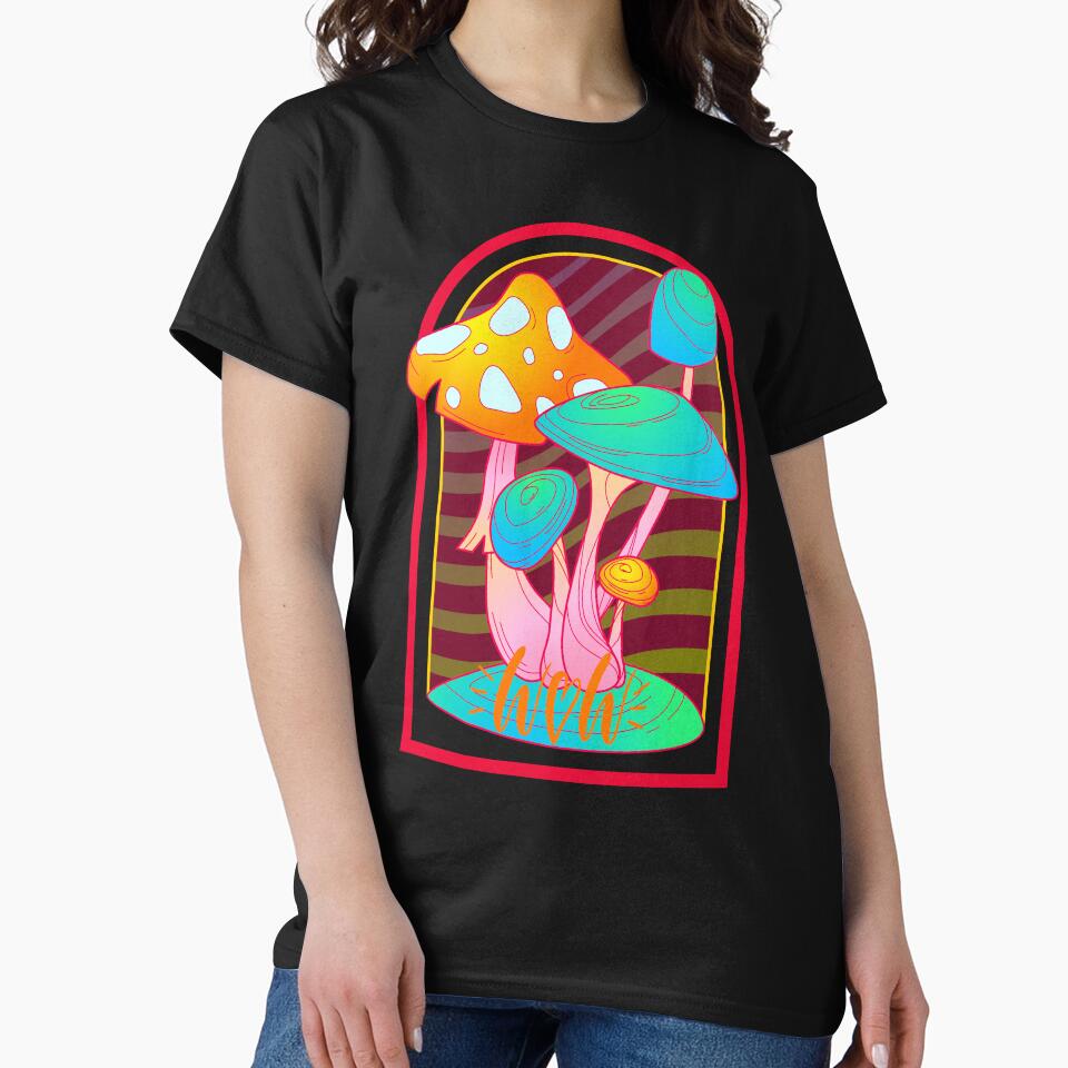psychedelic mushroom wowww!!! classic tshirt by anandsiva2703