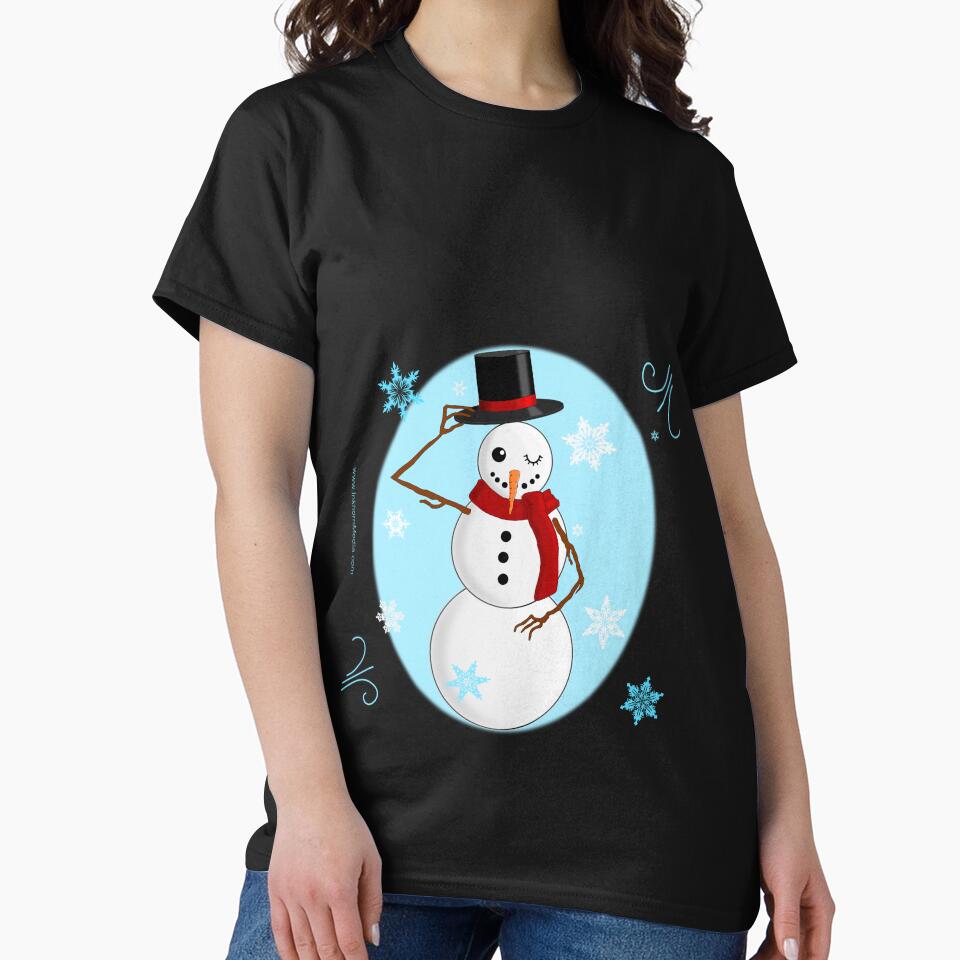 Snowman winking by Inkhornmedia