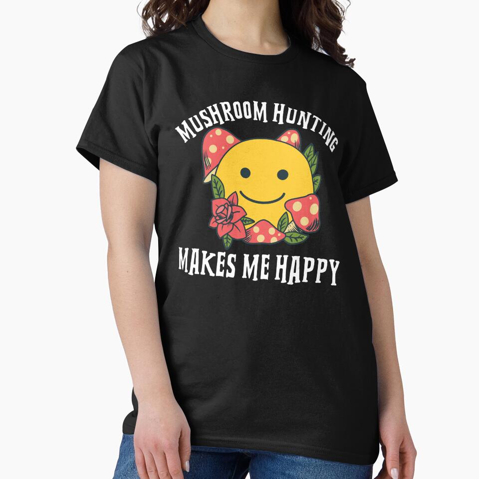 Mushroom Hunting Makes Me Happy by Obiscidan