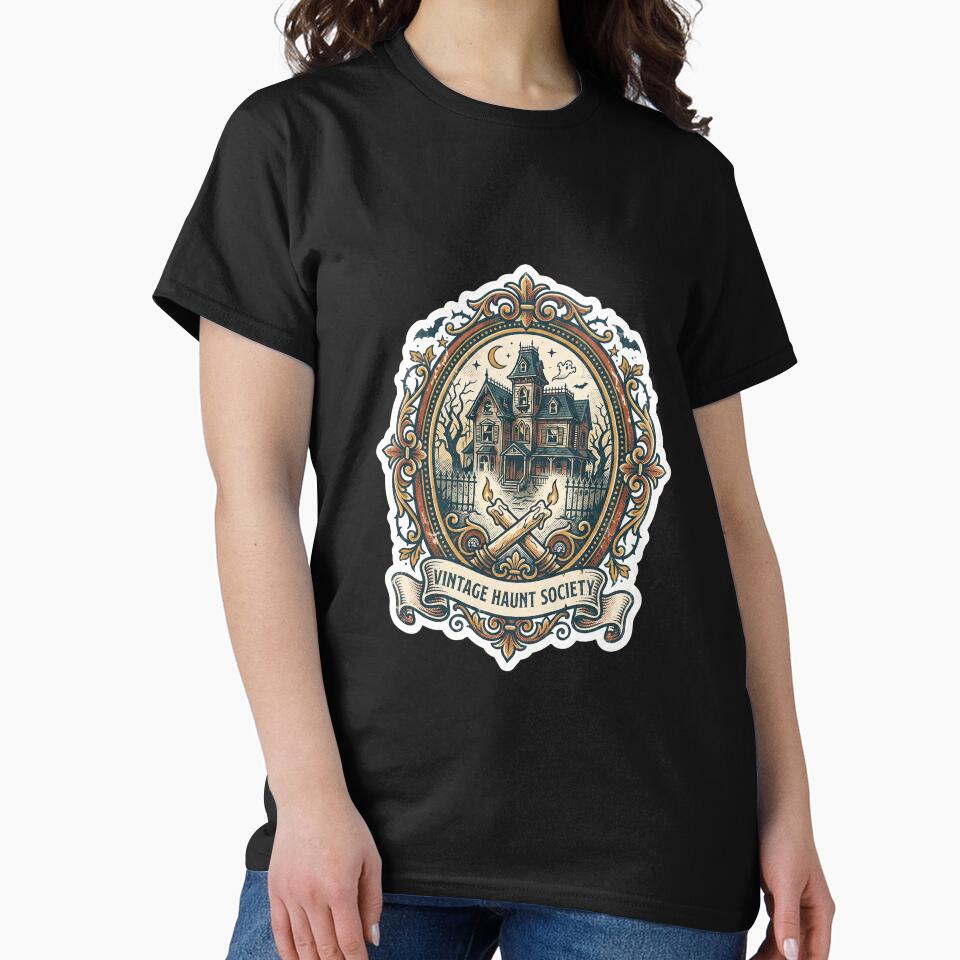 Vintage Haunt Society — Haunted House Crest Art by TheCalmEdit