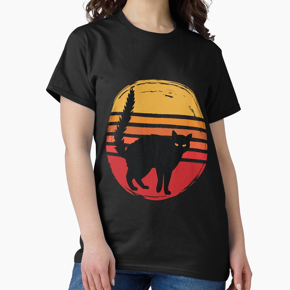 Retro Vintage Black Cat Halloween by unassertive19
